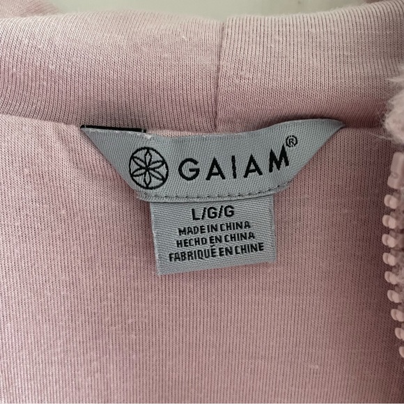 Gaiam Faux Fur Hooded Vest in Dusty Pink Size Large - Picture 7 of 8
